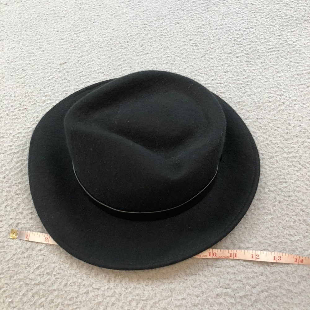 Eric Javits Ms Cool Fedora Womens OS Black Wool Felt Sustainable Classic Hat - Picture 11 of 11